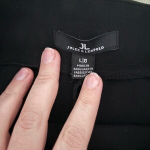 Black jersey slacks